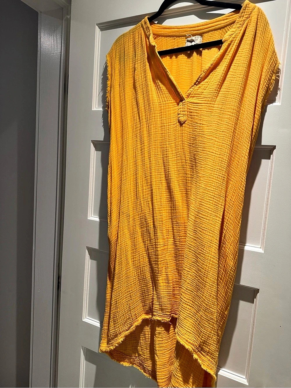 9 seed Gauze Tunic in Orange Size M/L